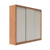 Guarda-Roupa Casal Montclair Flex 3 PT 6 GV Off White e Canela - 1