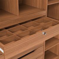 Guarda-Roupa Casal Montclair Flex 3 PT 6 GV Off White e Canela - 9