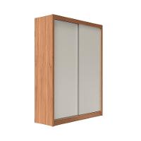 Guarda-Roupa Solteiro Montclair Flex 2 PT 4 GV Off White e Canela - 1