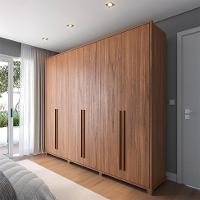 Guarda-Roupa Casal com Espelho Rockford 6 PT 6 GV Canela - 9