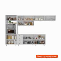 Cozinha Completa Maranello 100% MDF 12 PT 4 GV Branco - 2
