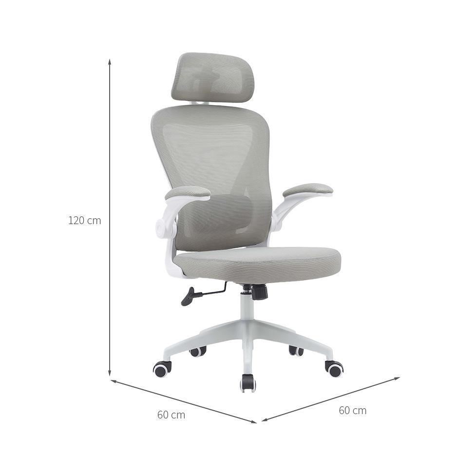 Cadeira de Escritório Presidente Giratória Dávila Cinza - 3