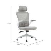 Cadeira de Escritório Presidente Giratória Dávila Cinza - 3