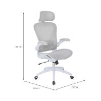 Cadeira de Escritório Presidente Giratória Zenith Cinza - 3