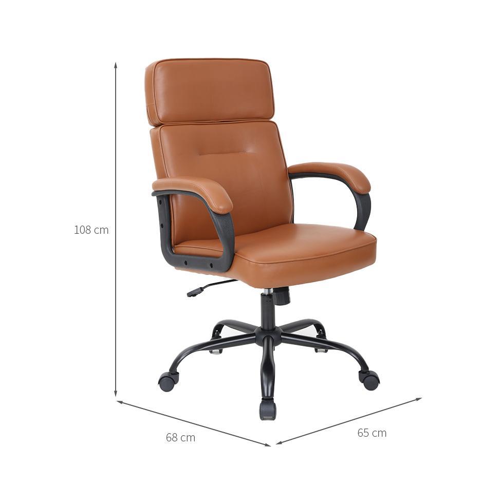 Cadeira de Escritório Diretor Hermond Giratória Marrom - 3