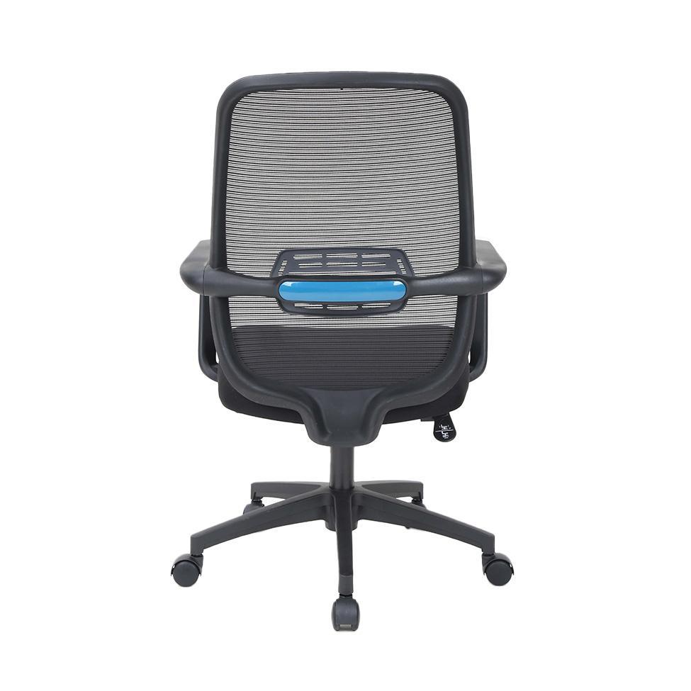 Cadeira de Escritório Secretária Giratória Hank Preta - 6