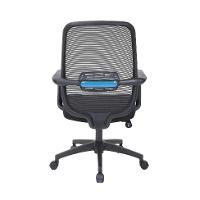 Cadeira de Escritório Secretária Giratória Hank Preta - 6