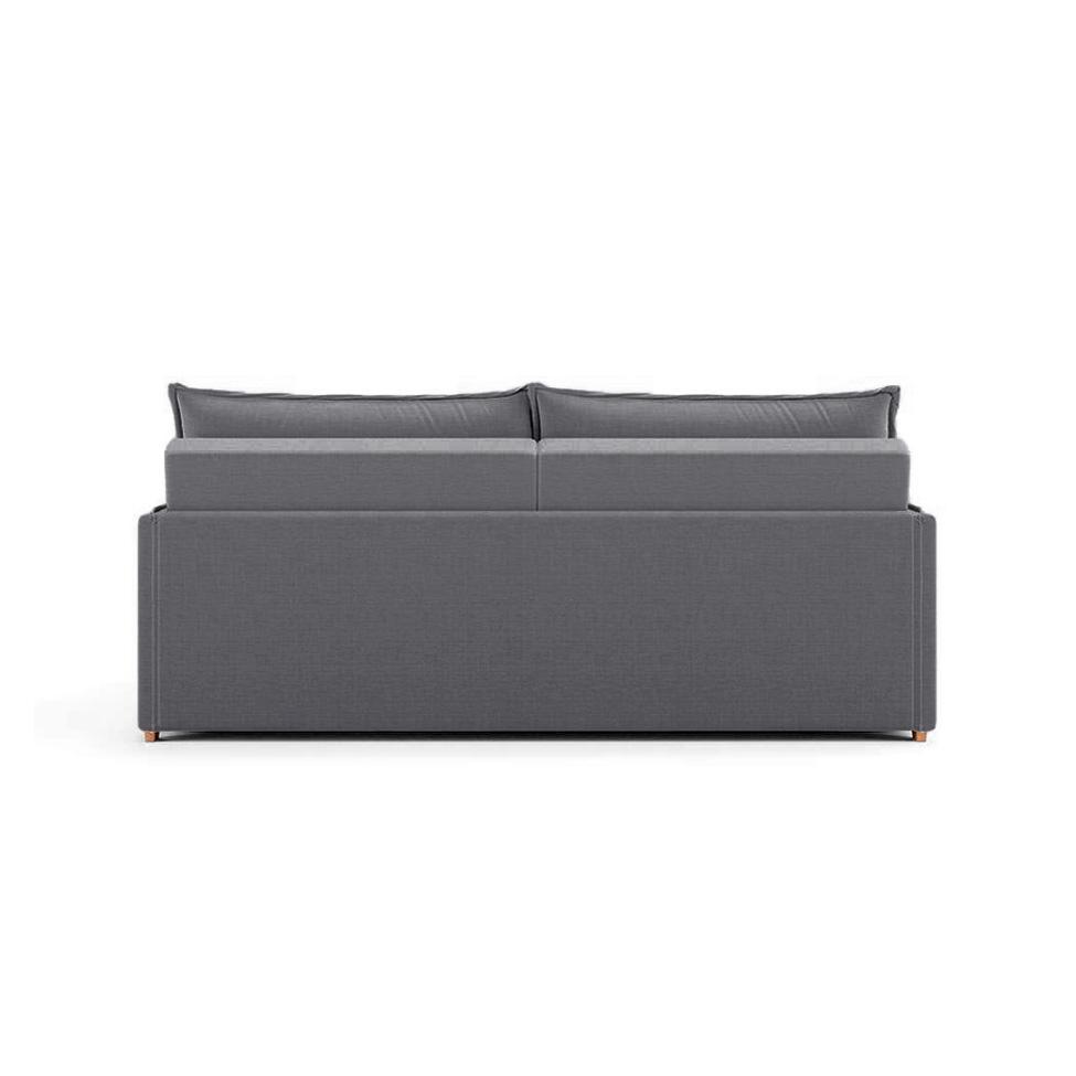 Sofá Retrátil Sem Caixa 3 lugares Solomons Linho Grafite 180 cm - 5
