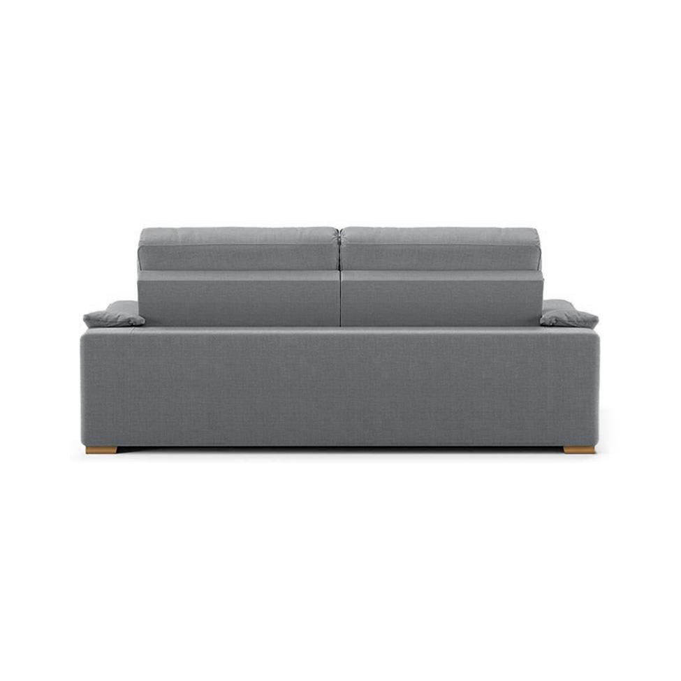 Sofá 3 Lugares Retrátil e Reclinável Lupin Linho Cinza 180 cm - 2