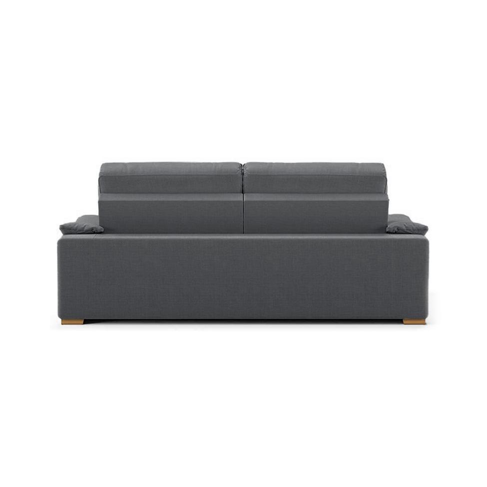 Sofá 3 Lugares Retrátil e Reclinável Lupin Linho Grafite 180 cm - 2
