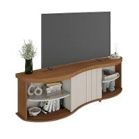 Rack para TV até 75 Polegadas Magnum Flex 1 PT Cinamomo e Off White - 1