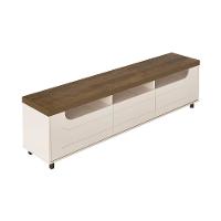 Rack para TV até 75 Polegadas Mercury 2 PT 1 GV Off White e Pinho 200 cm - 6