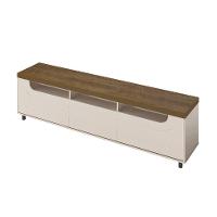 Rack para TV até 75 Polegadas Mercury 2 PT 1 GV Off White e Pinho 200 cm - 8