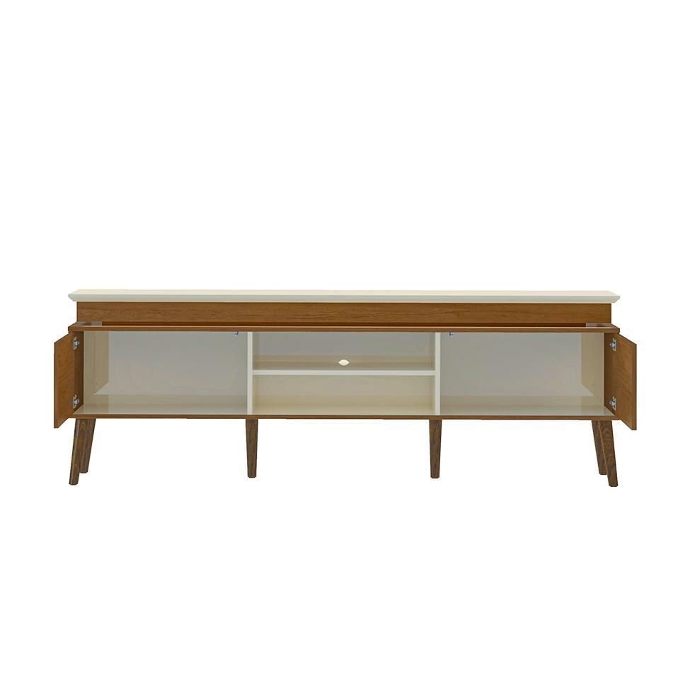 Rack para TV até 75 Polegadas Lumina 2 PT Cinamomo e Off White - 2