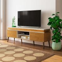 Rack para TV até 75 Polegadas Lumina 2 PT Cinamomo e Off White