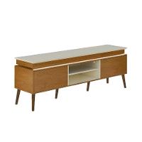 Rack para TV até 75 Polegadas Lumina 2 PT Cinamomo e Off White - 8