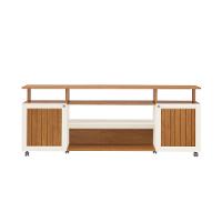 Rack para TV até 75 Polegadas Ipanema 2 PT Cinamomo e Off White - 5