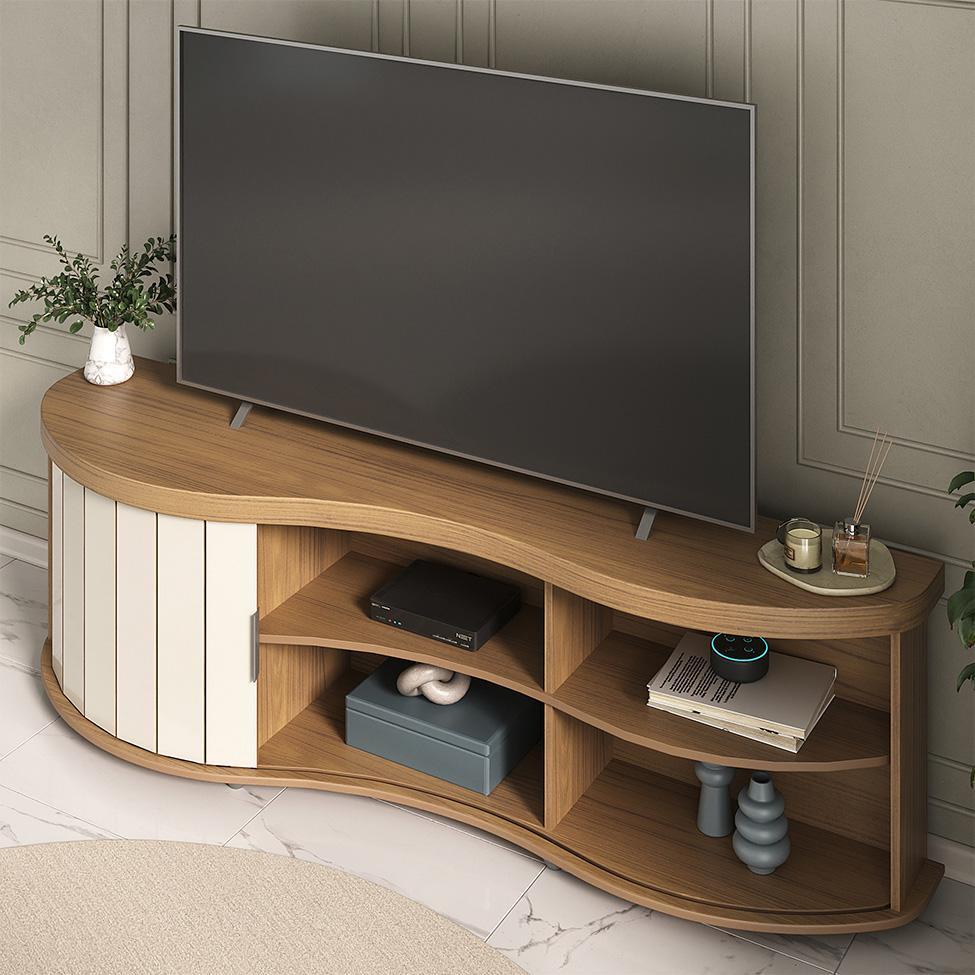 Rack para TV até 75 Polegadas Magnum Flex 1 PT Cinamomo - 4