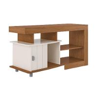 Rack para TV até 50 Polegadas Royal 1 PT Cinamomo e Off White - 1