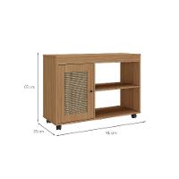 Rack para TV até 42 Polegadas Sampa 1 PT Carvalho - 3