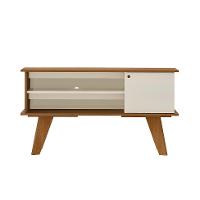 Rack para TV até 50 Polegadas Frank 1 PT Cinamomo e Off White - 6