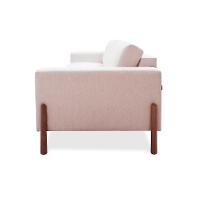 Sofá 3 Lugares Laura Linho Bege 210 cm - 5