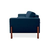 Sofá 3 Lugares Laura Linho Azul 180 cm