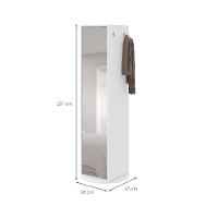 Sapateira com Espelho Esthela 1 PT Branca - 3