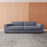 Sofá 3 Lugares Luigi Linho Cinza 180 cm - 2