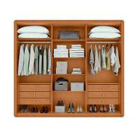 Guarda-Roupa Casal Loop 100% MDF 6 PT 6 GV Amêndoa e Sálvia - 2