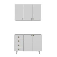 Cozinha Compacta Maranello 100% MDF 5 PT 4 GV Branco - 5