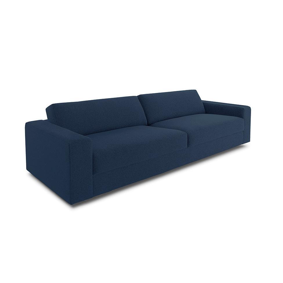 Sofá 3 Lugares Luigi Linho Azul 180 cm - 1