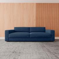 Sofá 3 Lugares Luigi Linho Azul 210 cm - 2