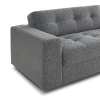 Sofá 3 Lugares Lucca Linho Cinza 210 cm - 2