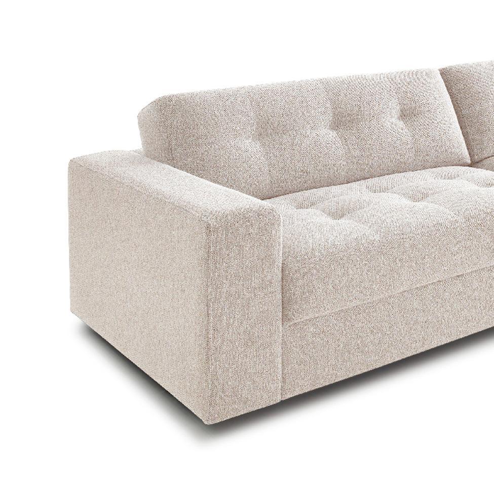 Sofá 3 Lugares Lucca Linho Bege 180 cm - 2