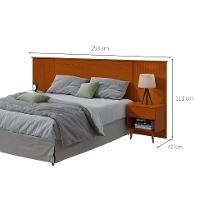 Cabeceira Queen com 2 Mesas de Apoio Like 2 GV Frassino - 3