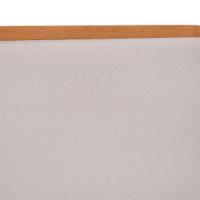 Cama Casal Loop Revestimento Sintético Bege e Amêndoa - 6