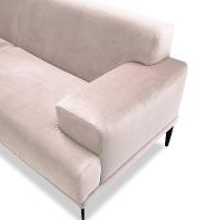 Sofá 4 Lugares Vito Veludo Bege 250 cm - 5