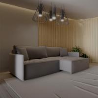 Sofá 4 Lugares Reclinável Sem Caixa Tommaso Linho Cinza 272 cm - 2