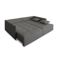 Sofá 4 Lugares Reclinável Sem Caixa Tommaso Linho Cinza 272 cm - 6