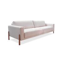 Sofá 4 Lugares Laura Linho Bege 260 cm - 1