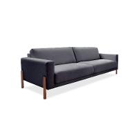 Sofá 4 Lugares Laura Linho Cinza 260 cm - 1