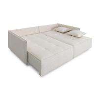 Sofá 4 Lugares Reclinável Sem Caixa Tommaso Linho Bege 272 cm - 5