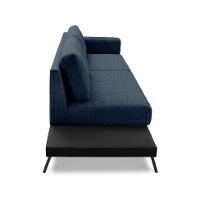 Sofá 3 Lugares Matteo com Mesa de Apoio Esquerda Linho Azul 240 cm - 6