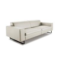 Sofá 3 Lugares Otto Revestimento Sintético Gelo 240 cm - 1