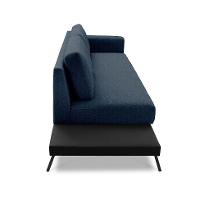 Sofá 3 Lugares Matteo com Mesa de Apoio Esquerda Linho Azul 210 cm - 6