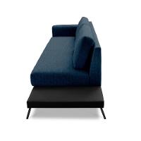 Sofá 3 Lugares Matteo com Mesa de Apoio Direita Linho Azul 180 cm - 6