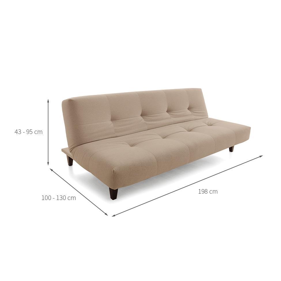 Sofá-Cama Casal 3 Lugares Mátias Cáqui - 3