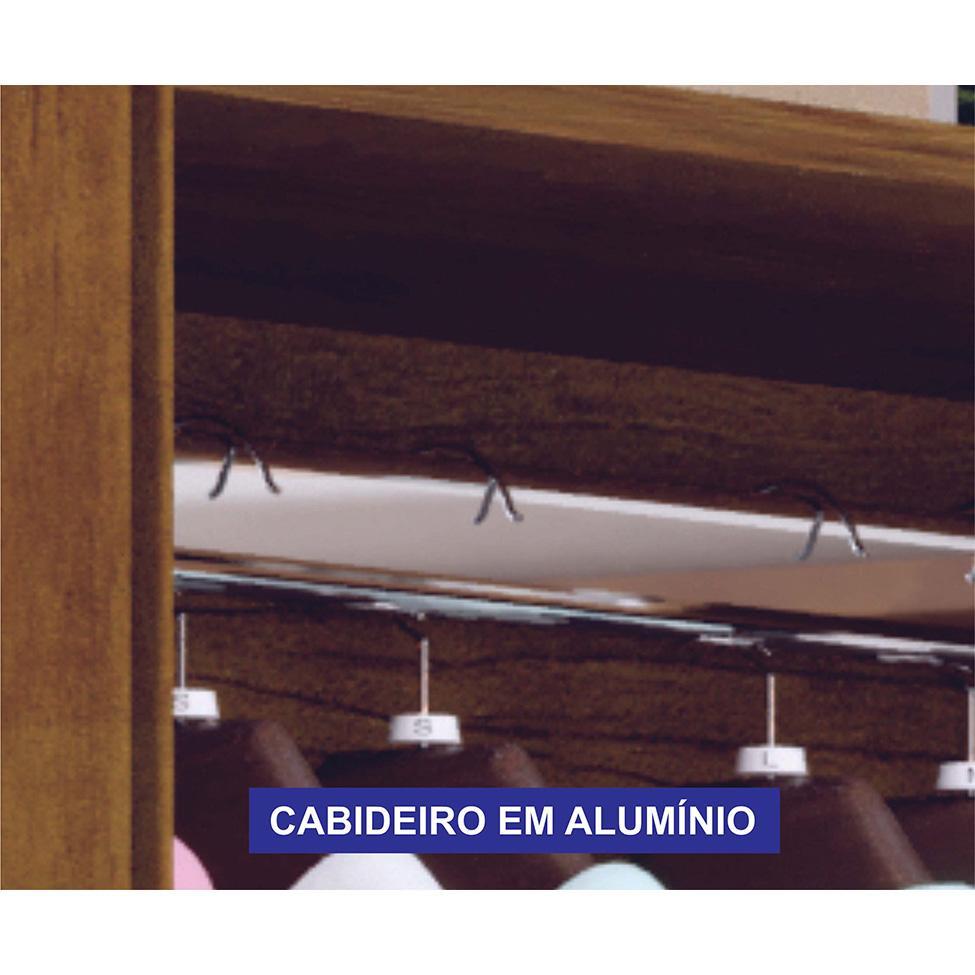Guarda-Roupa Casal São Carlos 6 PT 6 GV Cinamomo e Off White - 5