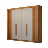 Guarda-Roupa Casal São Carlos 6 PT 6 GV Cinamomo e Off White